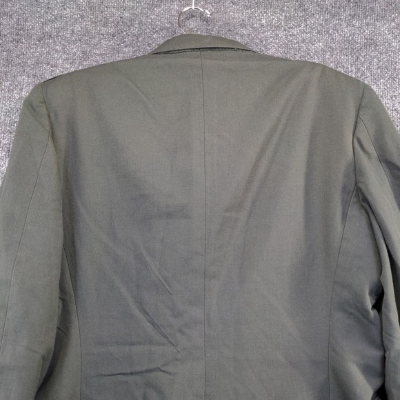 U.S. Army Men's Serge Green Dress Coat Size 42R Poly Wool Blend Military Uniform - Picture 6 of 13
